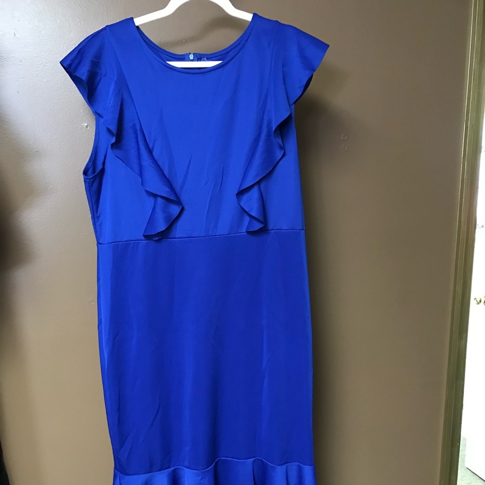 Plus Size Royal Blue Dress